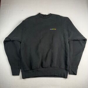 Fruit of the Loom EltonJohn.com  Embroidered Black Heavy Cotton Sweatshirt XL
